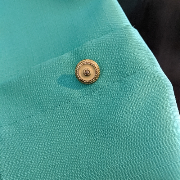 Vintage turquoise plus size blazer - Picture 5 of 5